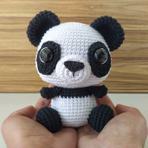 Panda Crochet Pattern, Panda Bear Crochet Pattern, Panda Amigurumi Pattern, Panda Crochet Plushie, Panda Pattern Crochet, Panda Plushie Doll