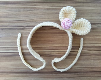 Modèle de crochet de bandeau de lapin pour femmes et enfants, bandeau d'oreilles de lapin pour adulte, bandeau pour bébé fille, motif de crochet de diadème de lapin