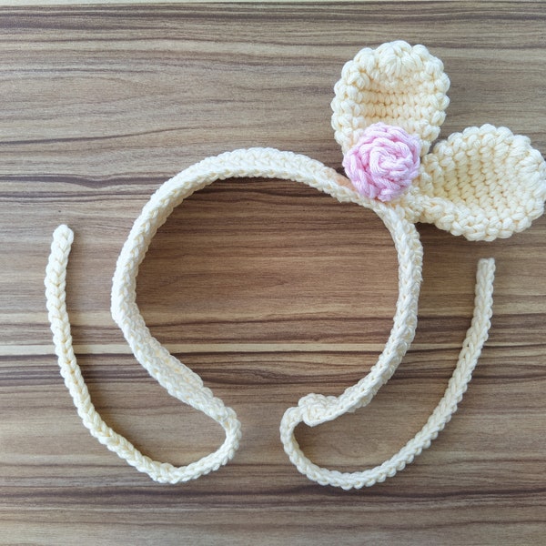 Bunny Headband Crochet Pattern for Women and Kids, Bunny Ears Headband for Adult, Headband for Baby Girl, Bunny Diadem Tiara Crochet Pattern