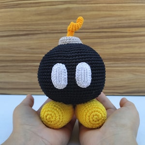 Bob Omb Häkelanleitung, Super Mario häkeln, Bombe Mario Bros Amigurumi, Mario Pattern, Mario Plus, Super Mario, Mario Bros, Mario
