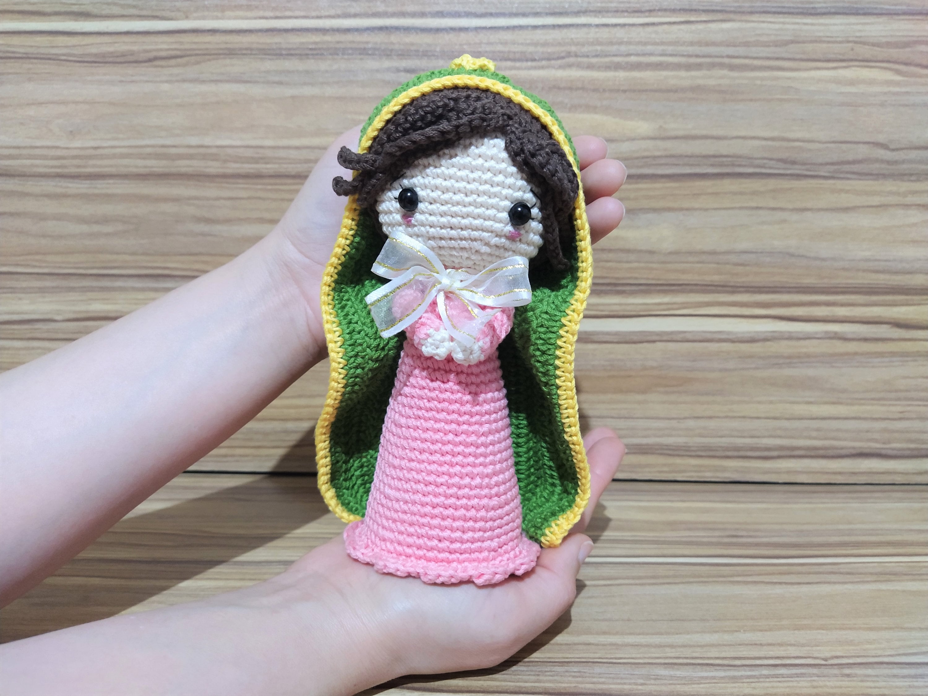 Virgin Mary Amigurumi Crochet Pattern PDF Virgin Of Guadalupe Finland ...