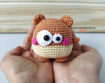 Funny Bear Crochet Pattern PDF: Animal Amigurumi Tutorial - English & Spanish Instructions