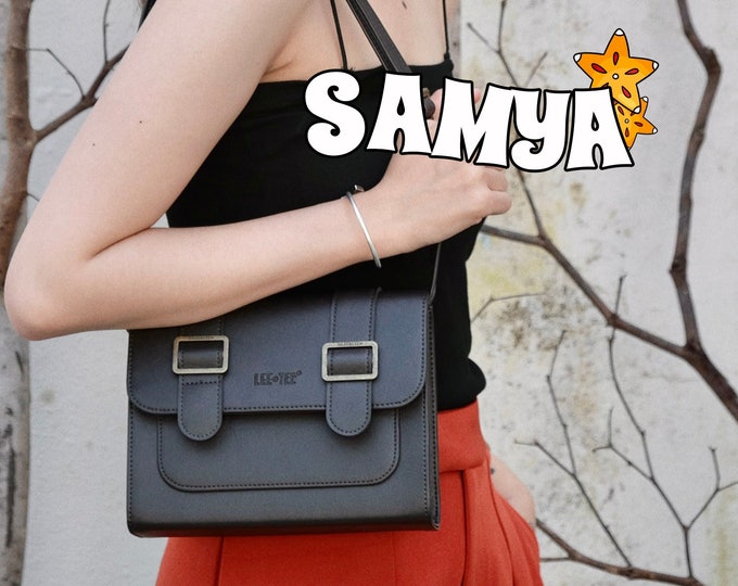Featured listing image: Samya Handmade Leather Sling Bag - Dark Brown