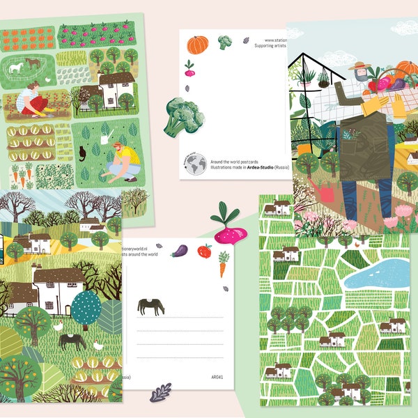 Farmlife postcard set