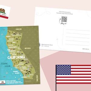 California, Stati Uniti, mappe del mondo