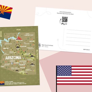 Arizona, Stati Uniti, mappe del mondo