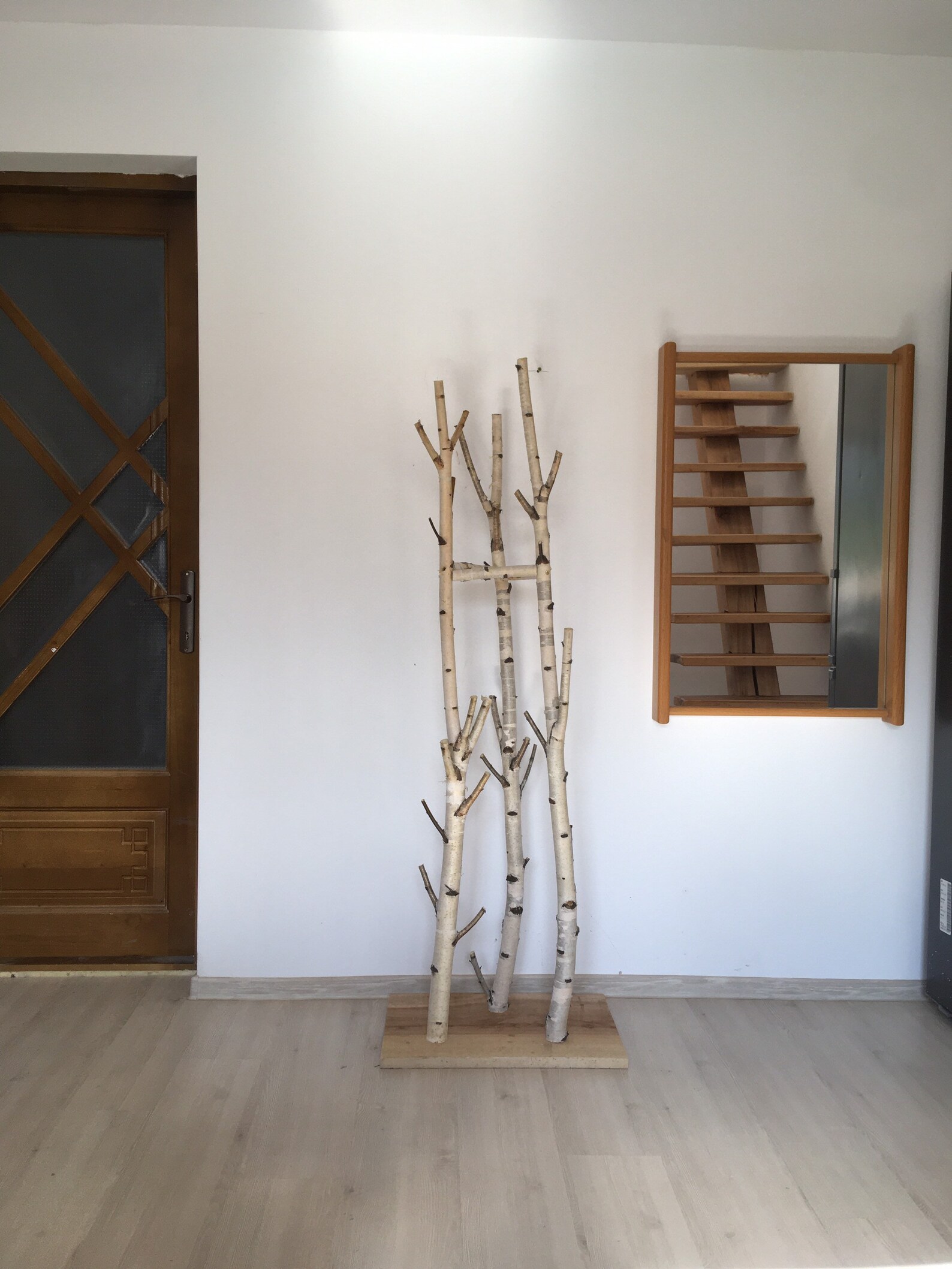 Triple birch coat rack birch log coat rack coat tree wooden Etsy