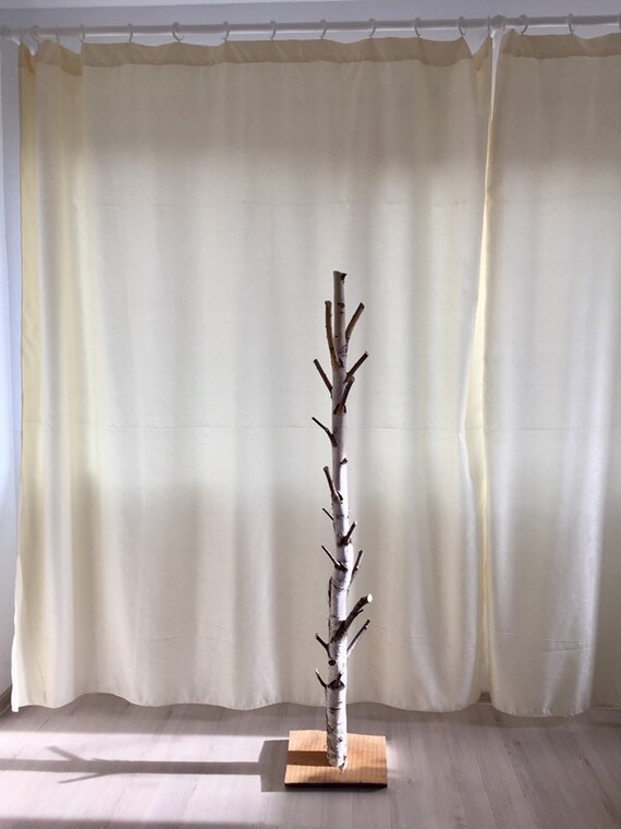 Free standing natural birch wood coat rack high quality Etsy