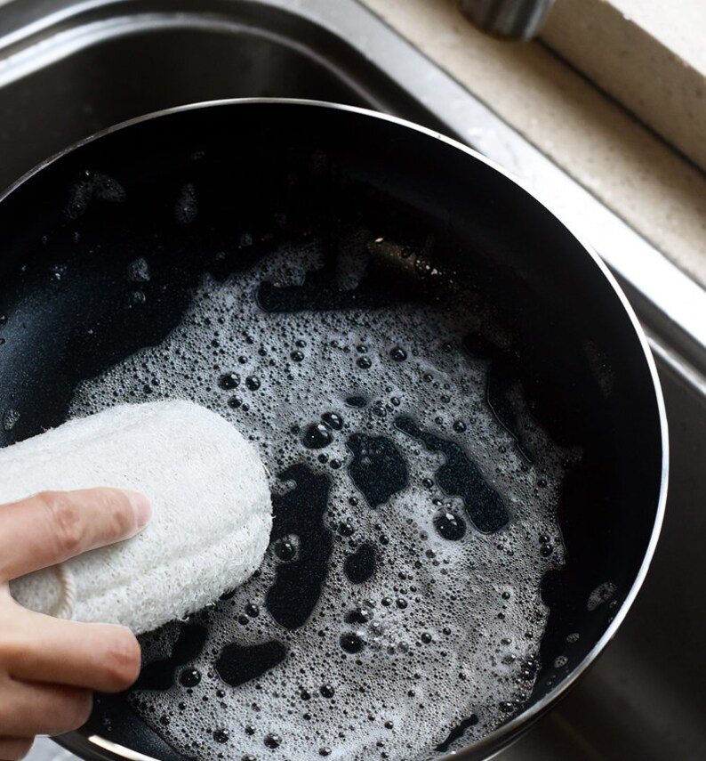 Fashion Natural Loofah Wash Washcloth Bath Dishwashing Cloth Etsy