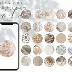 25 Boho Themed Instagram Highlight/ iOS 14 Widget Covers