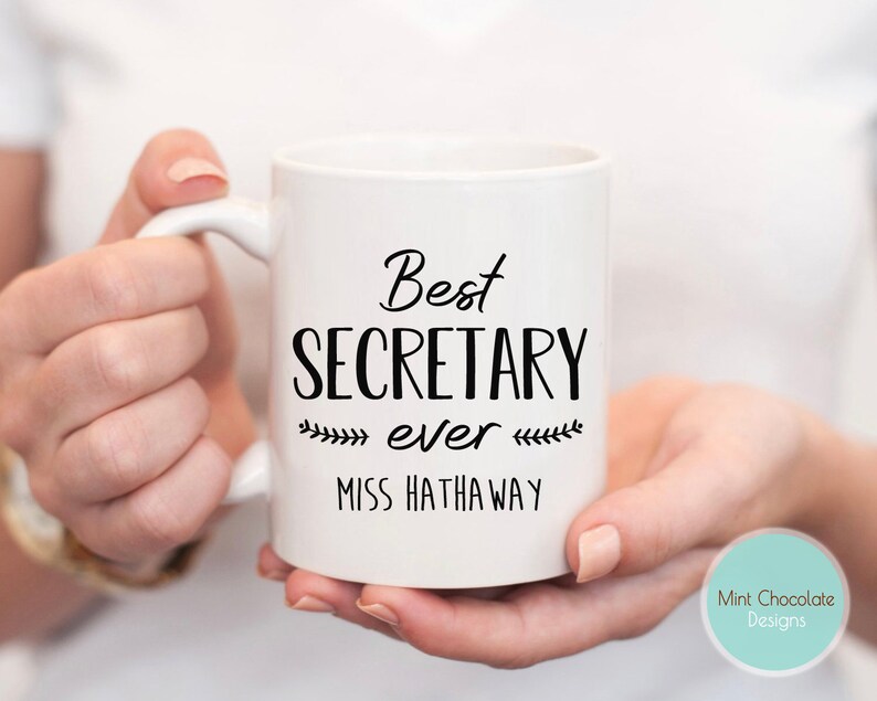 Best Secretary Ever Secretary Gift Custom Secretary Mug Etsy