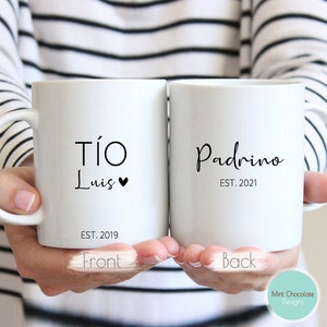 Tío, Padrino - Gift For Padrino, Padrino Mug, Custom Gift For Padrino, Baptism Mug, Custom Gift For Baptism, Godfather Gifts, Tío Gift