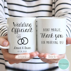 Wedding Officiant #2 - Custom Wedding Officiant Gift, Wedding Officiant Proposal Gift, Personalized Wedding Mug, Thank You Wedding Officiant