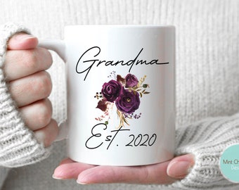 Grandma #2 - Custom Name Grandma Gift, Fist Time Grandma, New Grandma Gift, Future Grandma Mug, First Grandma Gift, New Grandma Gift