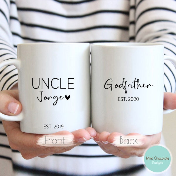 Uncle, Godfather - Gift For Godfather, Godfather Mug, Custom Gift For Godfather, Baptism Mug, Custom Gift For Baptism, Godfather Gifts