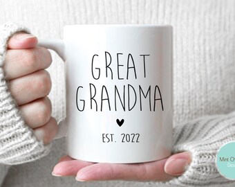 Great Grandma #2 - New Great Grandma Gift, New Baby Announcement, Baby Reveal, New Grandma Gift, Mother's Day Gift, Custom Mother's Day