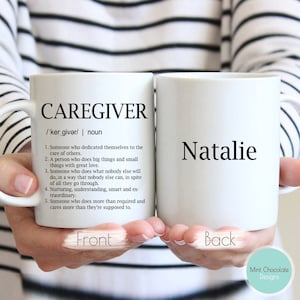 Caregiver #2 - Caregiver Mug, Perfect Gift For Caregiver, Caregiver Dictionary Definition Mug, Nurse, Attendant, Hospice, Appreciation Gift