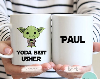 KEEP CALM You're the Usher Coffee Cup Gift Idea present wedding thank you KEEP CALM You're the Usher Coffee Cup Gift Idea present wedding thank you