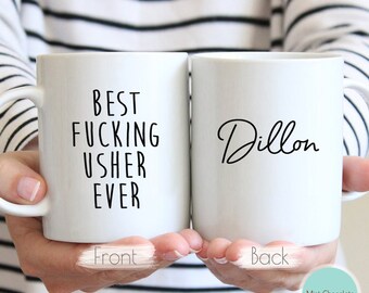 KEEP CALM You're the Usher Coffee Cup Gift Idea present wedding thank you KEEP CALM You're the Usher Coffee Cup Gift Idea present wedding thank you