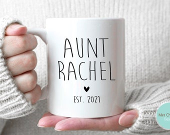 Aunt #8 - New Aunt Mug, New Uncle Gift, Future Aunt Gift, New Baby Announcement, Aunt Mug, Aunt Gift, Custom Aunt Mug, Custom Mother's Day