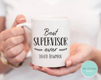 gift ideas for dissertation supervisor Best Supervisor Ever - Gift For Supervisor, Gift For Boss, Custom Gift for Supervisor, Supervisor Retirement Gift, Boss Day, Funny Mugs