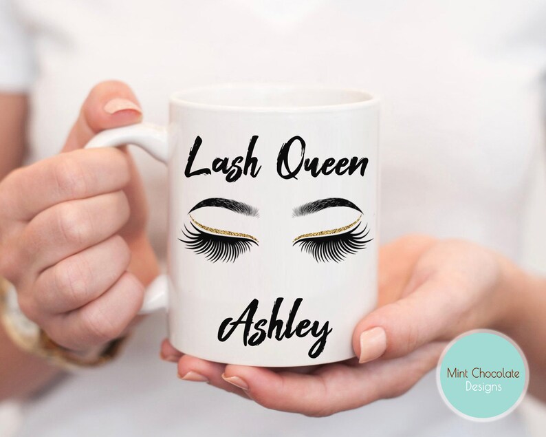 Lash Queen Custom Lash Mug Custom Lash Tech Gift Funny Etsy