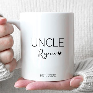 Uncle #4 - New Uncle Mug, Customized Uncle Gift, Future Uncle Gift, New Baby Announcement, Personalized Uncle Gift, Custom Father's Day Gift