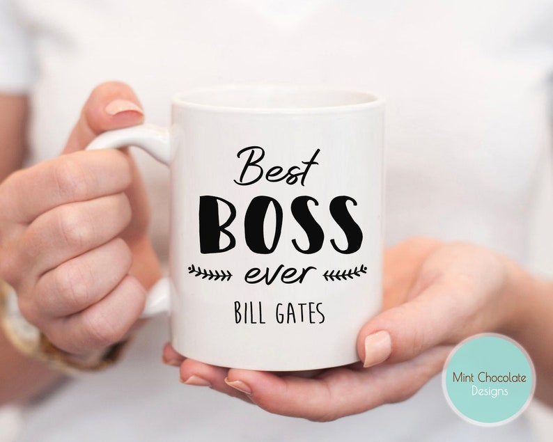 MoonWorks® Taza De Café, Diseño Del Mejor Jefe Del Mundo