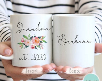 Grandma Est. #2 - New Grandma Mug, New Grandma Gift, Future Grandma Gift, New Baby Announcement, Grandma Mug, Mother's Day Gift