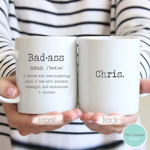 Badass - Custom Warrior Gift, Survivor Gift, Encouragement Gift, Encouragement Mug, Warrior Name Mug, Warrior Name Gift, Custom Name Mug
