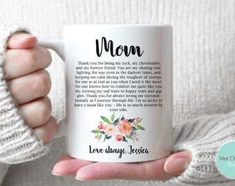 Mom - Mother's Day Gift, Gift For Mom, Custom Gift For Mom, Mother's Day Mug, Custom Mom Mug, Gift For Mom From Daughter, Mom Birthday Gift