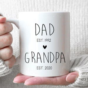 Dad, Grandpa #2 - New Baby Announcement, Baby Reveal, Dad To Grandpa, Father's Day Gift, New Grandpa Gift, New Grandpa Mug, Custom Grandpa
