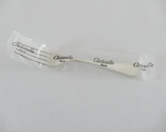 Christofle - Silver-plated Dessert Fork - Spatours - New, in packaging - 17cm