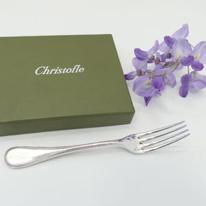Christofle Perles Silverpläterad middagsgaffel