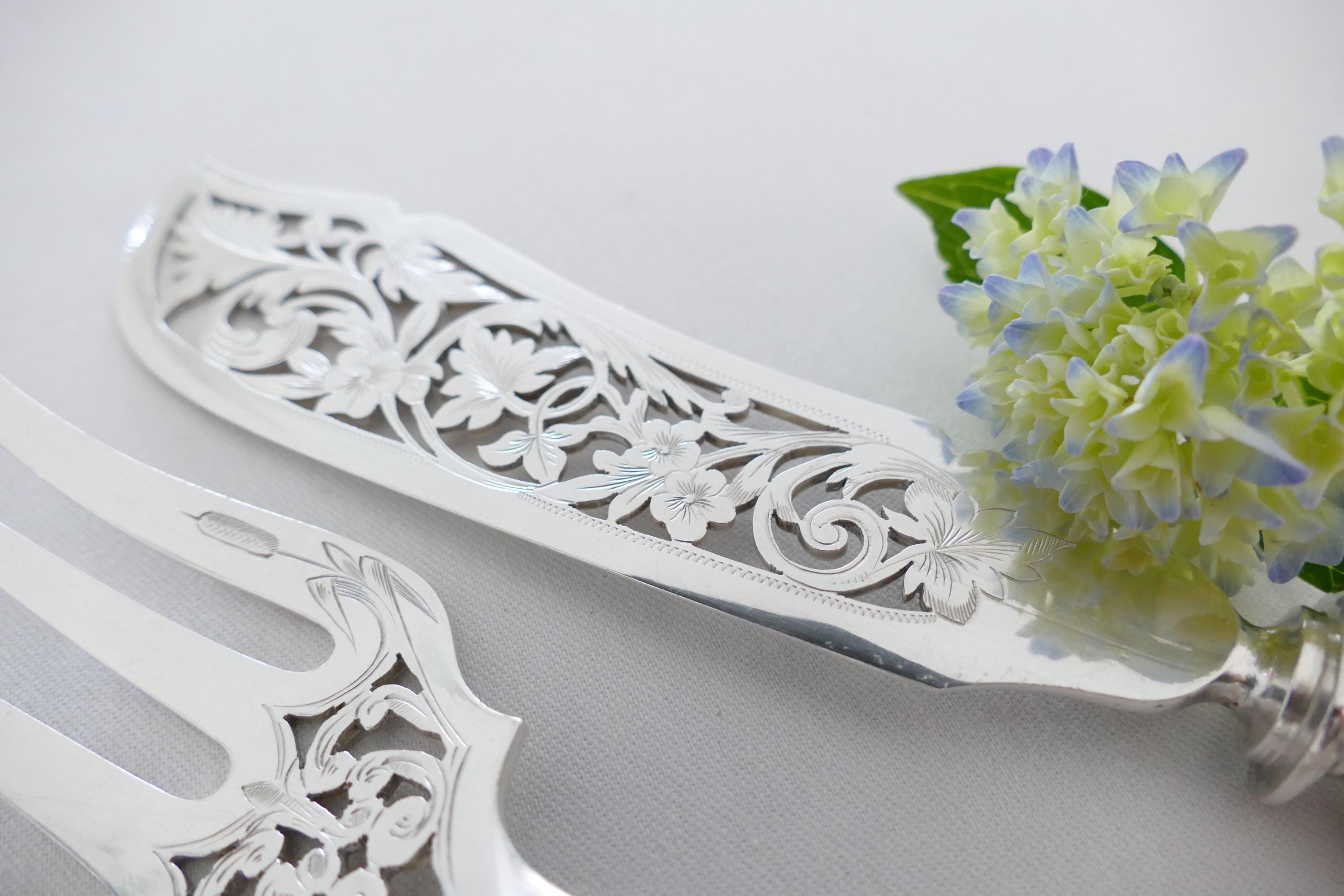 Puiforcat - Service à poisson en argent - 1ère Minerve