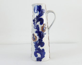 Vintage Vase with Floral Pattern - Knodgen, West Germany 1970s/1980s