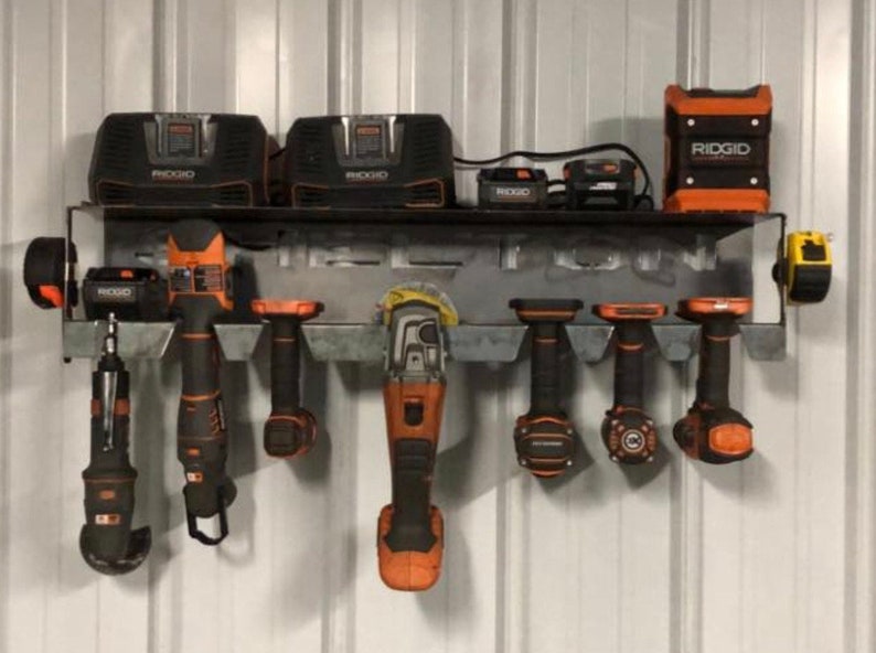 SVG FILE Drill Holder _ Ridgid Tool Holder Tool Organizer She Shed ...