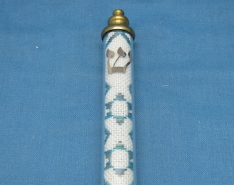 Crochet Magen David Mezuzah