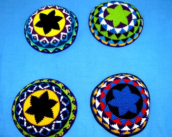 Mayan Guatemalan Magen David Kippah