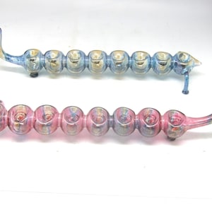 Nekker Mundgeblasenes Glas Chanukka Menorah