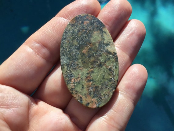 Virginia Unakite Jasper Granite 48x28 MM Cabochon Gemstone