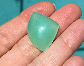 Australian Chrysoprase AA Quality Jelly Freeform Triangle 27x20 MM Cabochon Gemstone for Jewelry Designers - Ring, Pendant or Bracelet