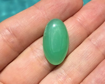 Gorgeous Australian Chrysoprase AA Quality Oval 23x13 MM Cabochon Gemstone for Jewelry Designers - Ring, Pendant, Necklace or Bracelet
