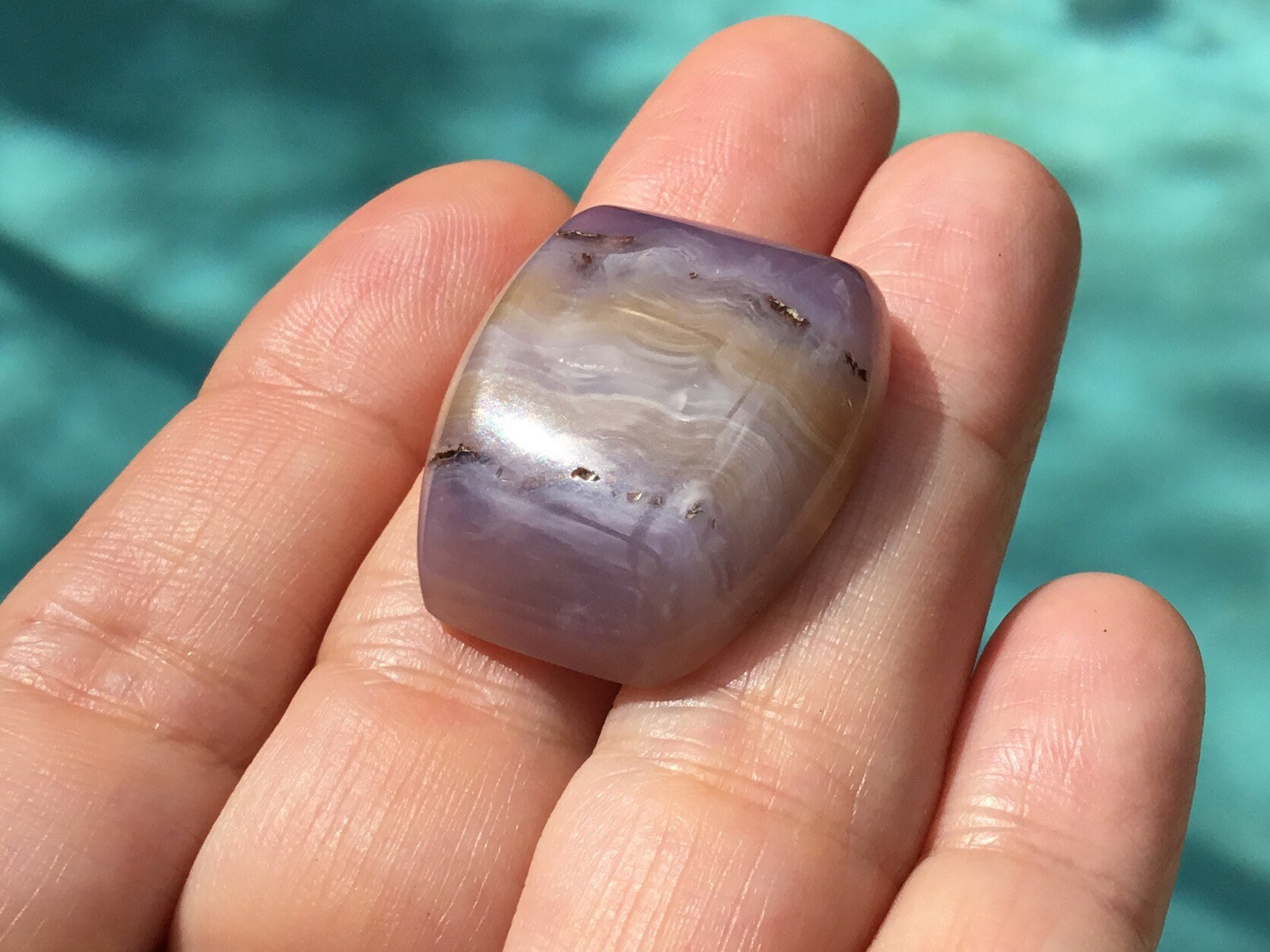 Purpecan Aztec Mexican Royal Aztec Purple Agate Freeform Rectangle Cabochon | Etsy
