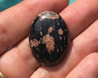 Plum Blossom Jasper Oval Shape Cabochon Gemstone for Jewelry Designers - Ring, Pendant, Necklace or Bracelet