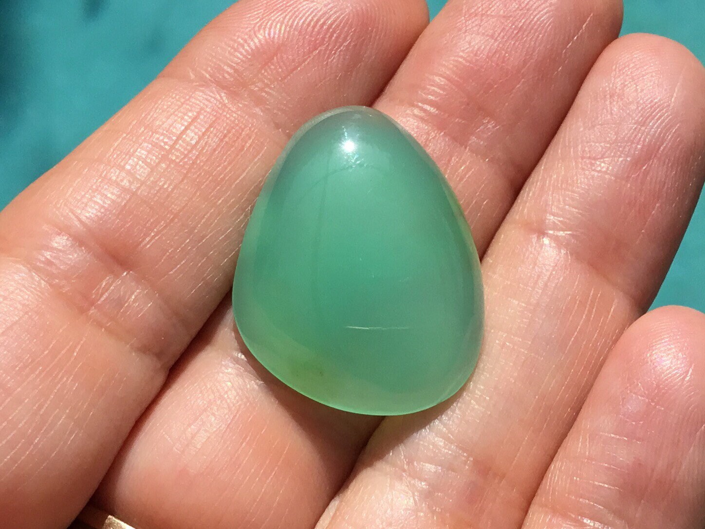 Gorgeous Australian Chrysoprase Freeform 27x21 MM Cabochon Gemstone for Jewelry Designers - Ring, Pendant, Necklace or Bracelet