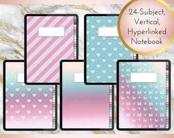 Color Crush 24-Subject Digital Notebook | PDF | Instant Download