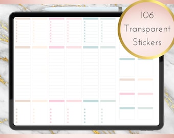 Macaron Planner Building Digital Stickers | Goodnotes | Individual PNGs