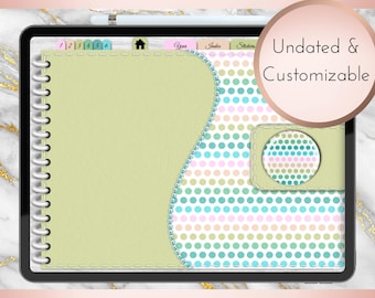 Spring Pastels Digital Planner | PDF | Hyperlinked | Undated | Goodnotes | Xodo | Instant Download