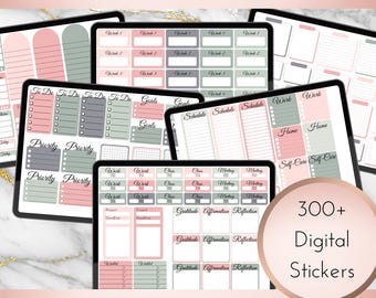 Pip’N’Pum Digital Planner Widgets | Individual PNGs| Goodnotes File | Instant Download